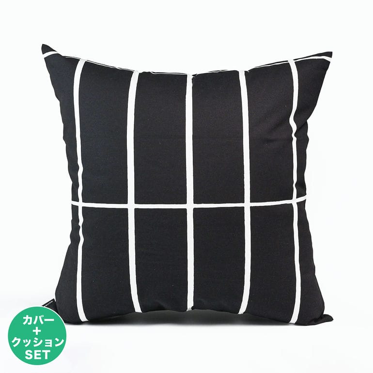 マリメッコ marimekko クッションカバー 50×50cm ヌードクッション セット ティイリスキヴィ ブラック 72428 072428 910 北欧雑貨 北欧デザイン