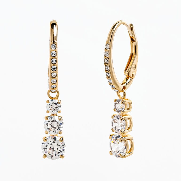 スワロフスキー SWAROVSKI ピアス Stilla Attract フープピアス クリア ゴールド 5723300 ジュエリー アクセサリー【スペシャルラッピング660円(別売り)】