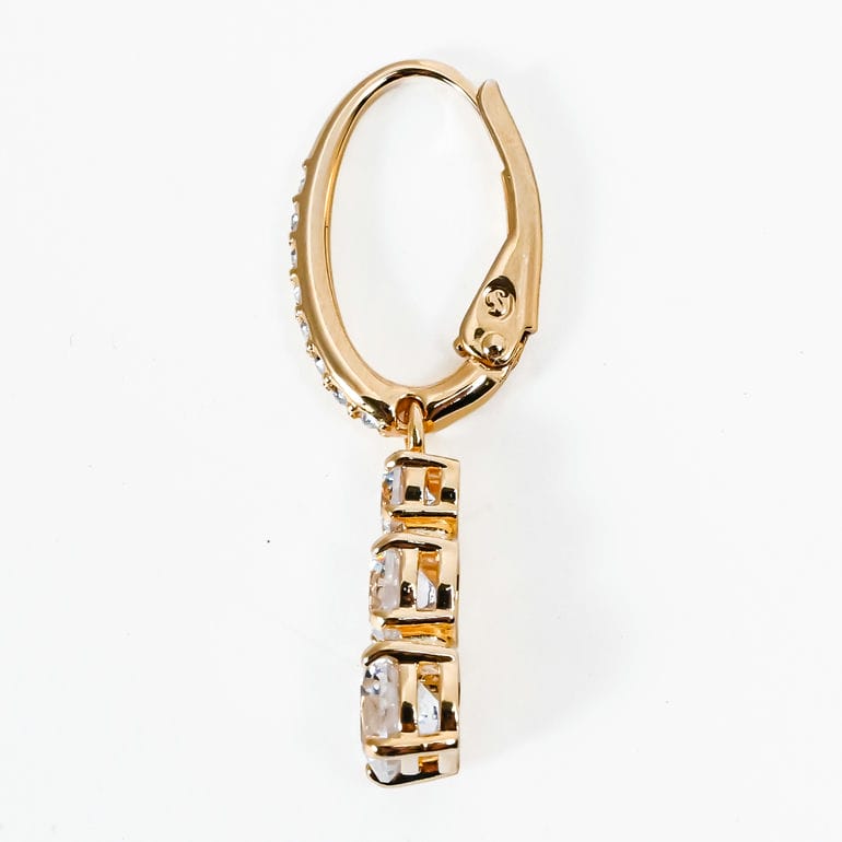 スワロフスキー SWAROVSKI ピアス Stilla Attract フープピアス クリア ゴールド 5723300 ジュエリー アクセサリー【スペシャルラッピング660円(別売り)】