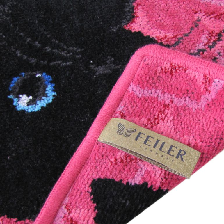 フェイラー FEILER ハンカチ ハンドタオル 25cm レディース ブラック