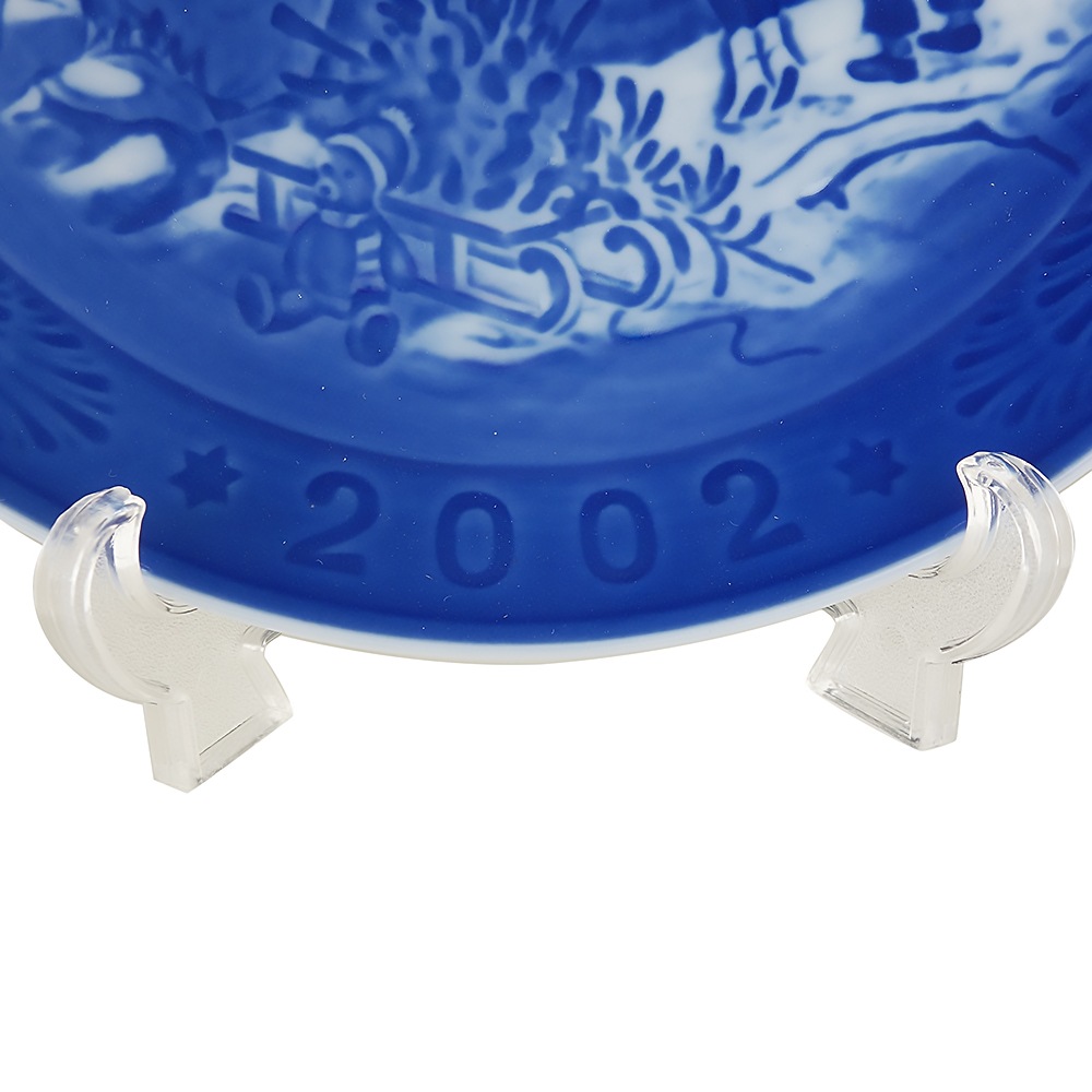 ロイヤルコペンハーゲン イヤープレート 2002年 平成14年 皿立て付き