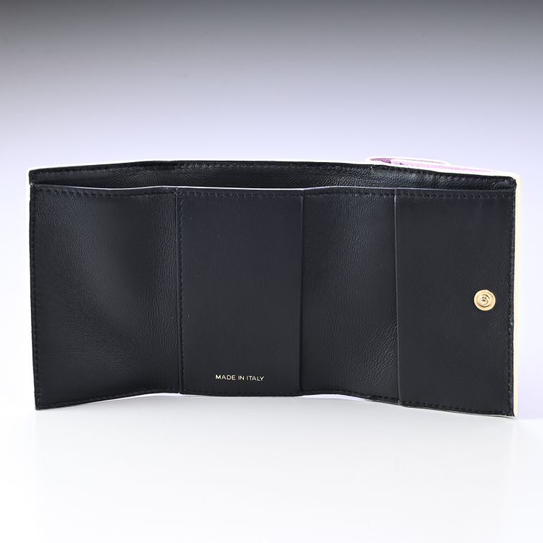 マルニ MARNI 三つ折り財布 レディース ミニウォレット スマートウォレット サフィアーノレザー ライラック マルチカラー PFMOW02U07 LV520 Z617W 【スペシャルラッピング660円(別売り)】
