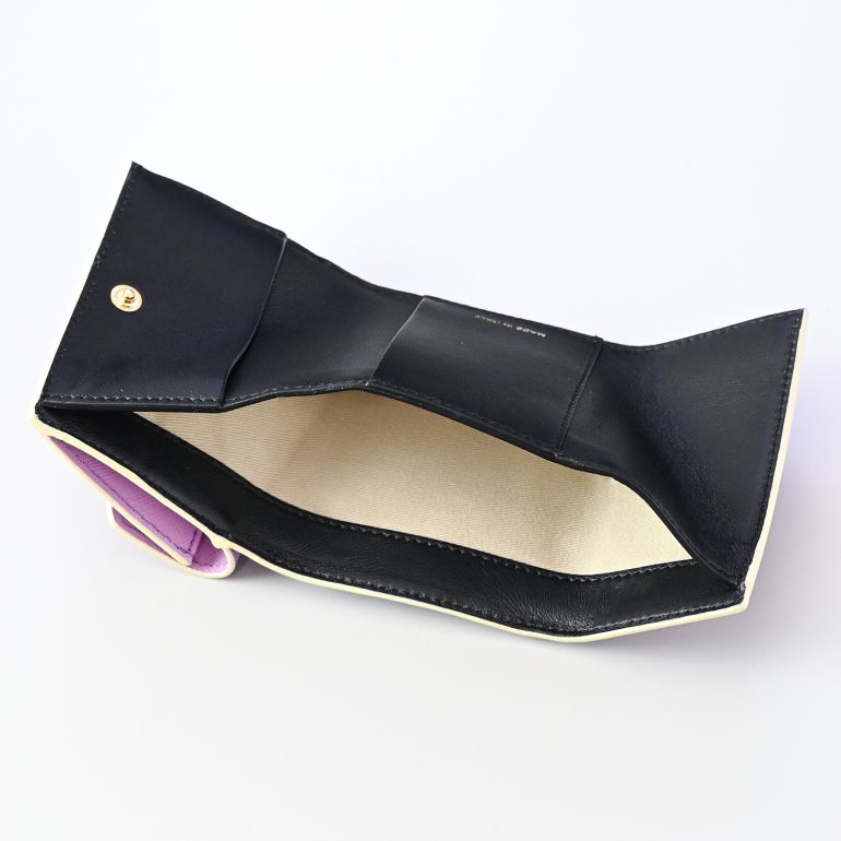 マルニ MARNI 三つ折り財布 レディース ミニウォレット スマートウォレット サフィアーノレザー ライラック マルチカラー PFMOW02U07 LV520 Z617W 【スペシャルラッピング660円(別売り)】