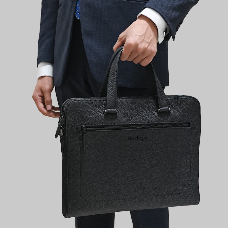 フェラガモ Salvatore Ferragamo サルヴァトーレフェラガモ ビジネスバッグ ブリーフケース メンズ ブラック 740811 240133 001