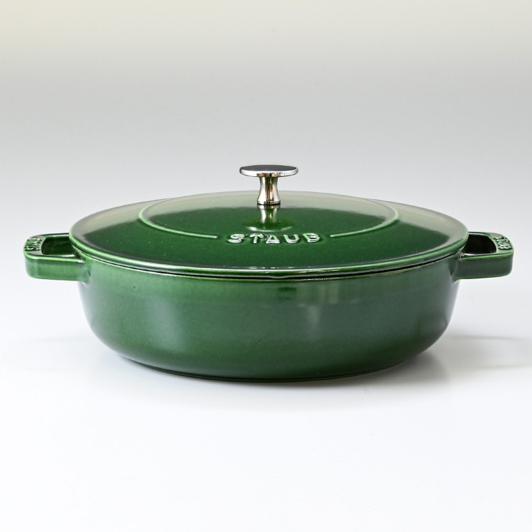 廃盤品 ストウブ ソテーパン 24cm バジルグリーン