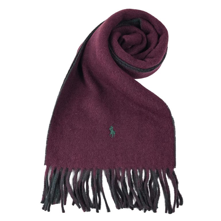 ポロ ラルフローレン POLO RALPH LAUREN マフラー リバーシブル メンズ レディース 男女兼用 リッチルビー ヴィンテージパイン PC0455 662