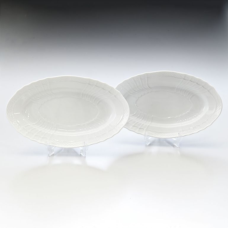 リチャードジノリ ジノリ1735 ペア 2個セット ベッキオホワイト ピクルス オーバル 23ｃｍ プレート 皿 洋食器 白い食器 002RG00FRV000 0230B0【スペシャルラッピング1100円(別売り)】
