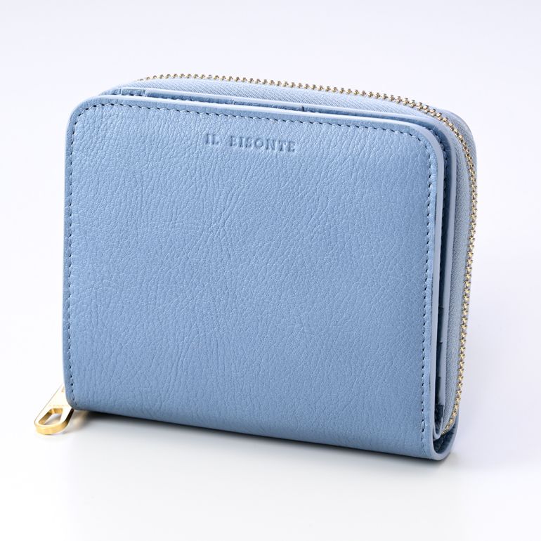 イルビゾンテ IL BISONTE 財布 二つ折り財布 メンズ レディース バケッタレザー CARTA ZUCCHERO カルタ ズッケロ SSW003PVX001BL285H【スペシャルラッピング660円(別売り)】