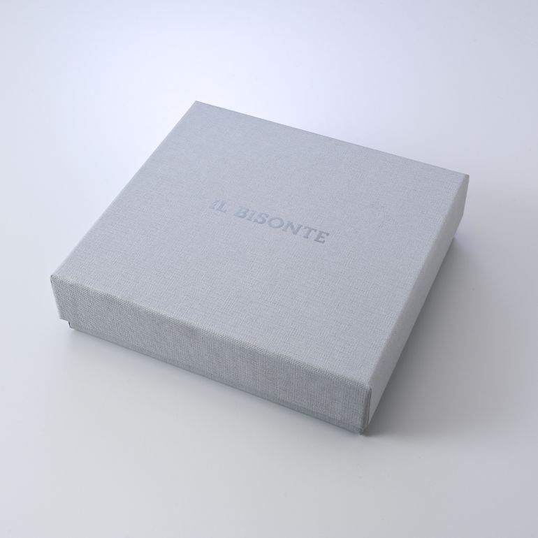 イルビゾンテ IL BISONTE 財布 二つ折り財布 メンズ レディース バケッタレザー CARTA ZUCCHERO カルタ ズッケロ SSW003PVX001BL285H【スペシャルラッピング660円(別売り)】