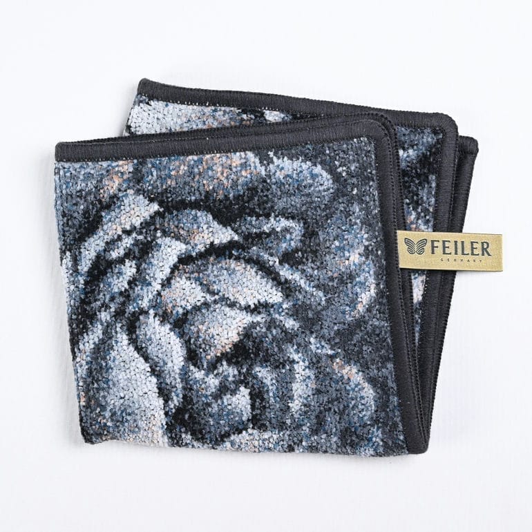 フェイラー FEILER ハンカチ ハンドタオル 30cm レディース ダークピオニーグレイ 刺しゅう名入れ可有料 名入れギフト ネコポス限定 送料無料<br>【スペシャルラッピング660円(別売り)】