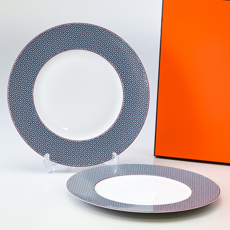 エルメス HERMES タイ・セット TIE SET ガーネット 30cm ディナー