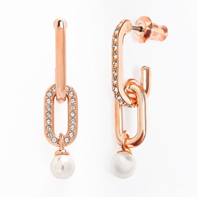 スワロフスキー SWAROVSKI ピアス Constella コンステラ ドロップピアス クリスタルパール クリア ローズゴールド 5728585 ジュエリー アクセサリー【スペシャルラッピング660円(別売り)】