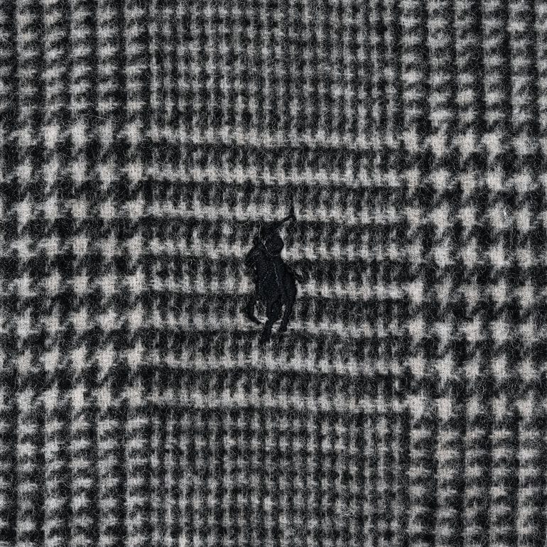 ポロ ラルフローレン POLO RALPH LAUREN マフラー リバーシブル チェック柄 メンズ レディース 男女兼用 ブラック クリームチェック PC0945 003