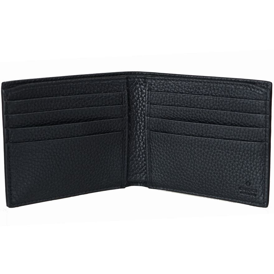 グッチ GUCCI 財布 二つ折り財布 メンズ 小銭入れ無し ドリアン レザー ブラック 473916 A7M0N 1000 【スペシャルラッピング660円(別売り)】