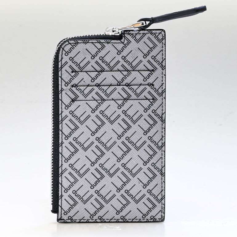 ダンヒル dunhill スマートウォレット カードケース メンズ コインケース フラグメントケース シグネチャー グレー 21R210ZLT038<br>【スペシャルラッピング660円(別売り)】