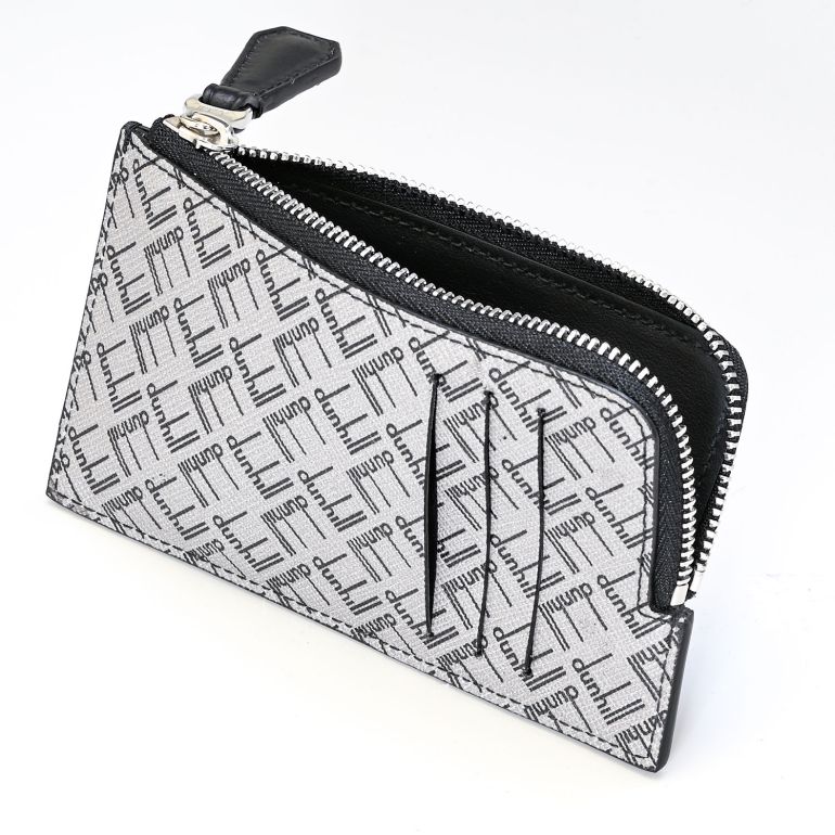 ダンヒル dunhill スマートウォレット カードケース メンズ コインケース フラグメントケース シグネチャー グレー 21R210ZLT038<br>【スペシャルラッピング660円(別売り)】