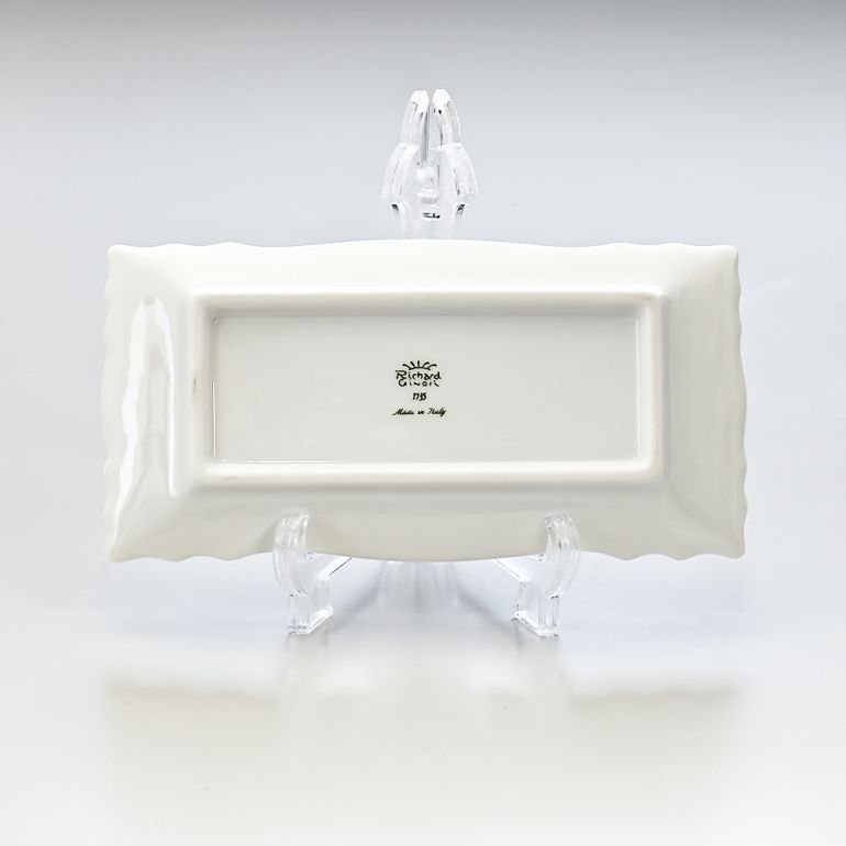 新品未開封品GINORI 1735 ジノリ 長方形皿ペア ベッキオホワイト①｜食器 