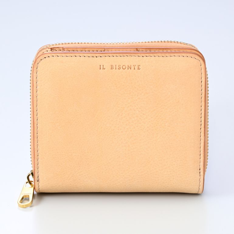 イルビゾンテ IL BISONTE 財布 二つ折り財布 メンズ レディース バケッタレザー レザー NATURAL ナチュラル SSW003PVX001NA245H【スペシャルラッピング660円(別売り)】