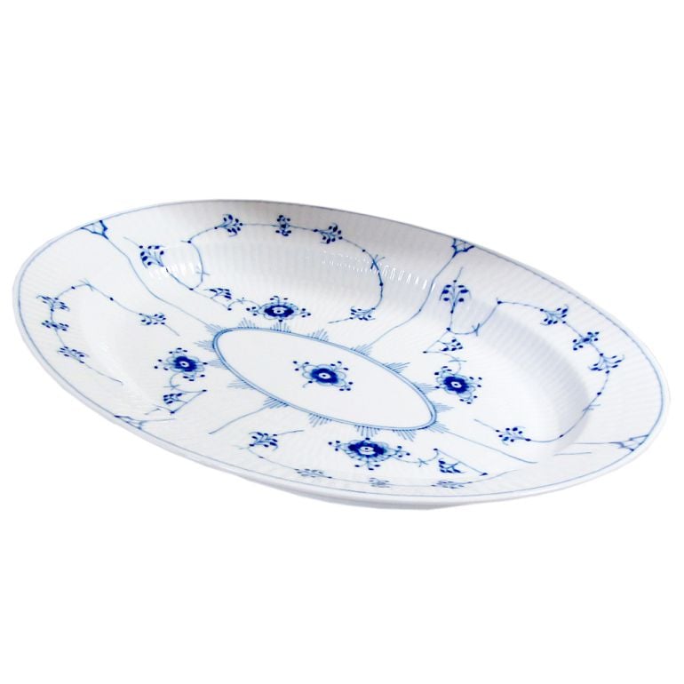 ロイヤルコペンハーゲン ブルーフルーテッド プレイン オーバル