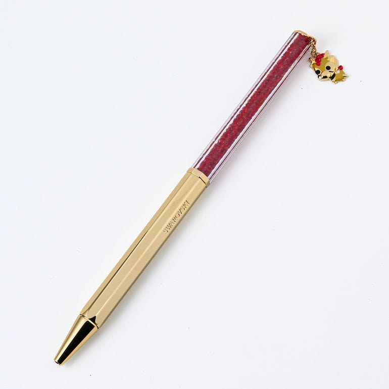 【名入れ可有料】 スワロフスキー SWAROVSKI ボールペン Crystalline Dragon&Phoenix オクタゴンシェイプ レッド×ゴールド 5677125 筆記具 高級 名入れギフト ボールペン 文房具【スペシャルラッピング660円(別売り)】
