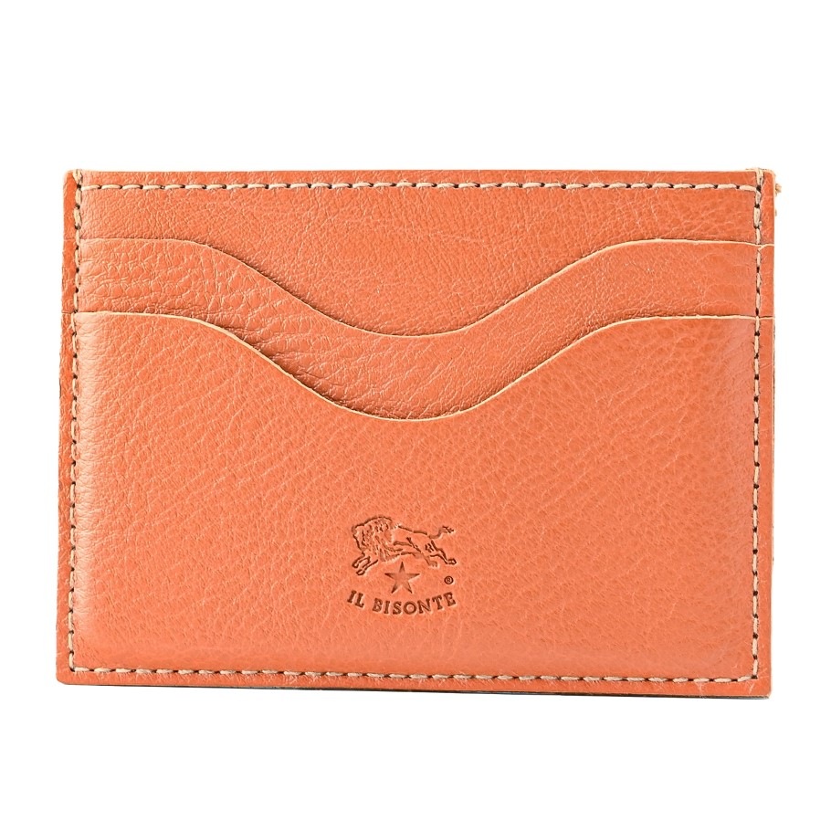 【名入れ無料】 【スペシャルラッピング付】 【純正紙袋付】 イルビゾンテ IL BISONTE カードケース 全5カラー 包装紙23種類から選べる C1167 EP レディース メンズ