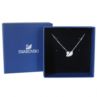 美品　SWAROVSKI Swan ネックレス スワロフスキー グラデーション スワロフスキー SWAROVSKI ネックレス Iconic Swan アイ