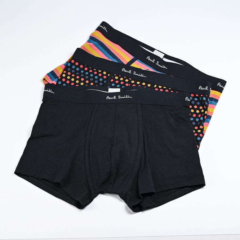 ポールスミス Paul Smith アンダーウェア ボクサーパンツ メンズ ARTST SPT 全3サイズ 3パック ドット ストライプ 無地 914 M3PK25 1A 英国【スペシャルラッピングB対応(別売り)】