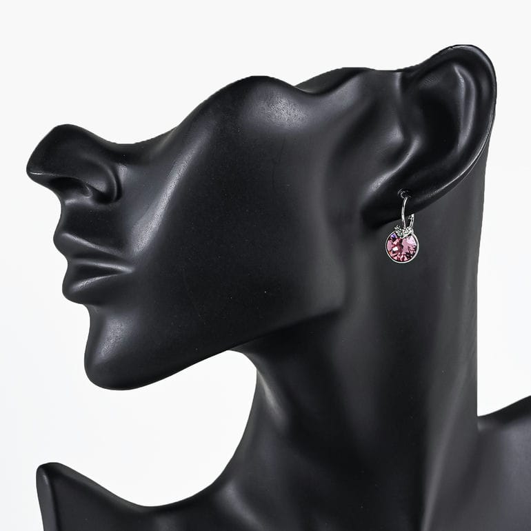 スワロフスキー SWAROVSKI ピアス Bella V ドロップピアス ピンク シルバー 5734235 ジュエリー アクセサリー【スペシャルラッピング660円(別売り)】