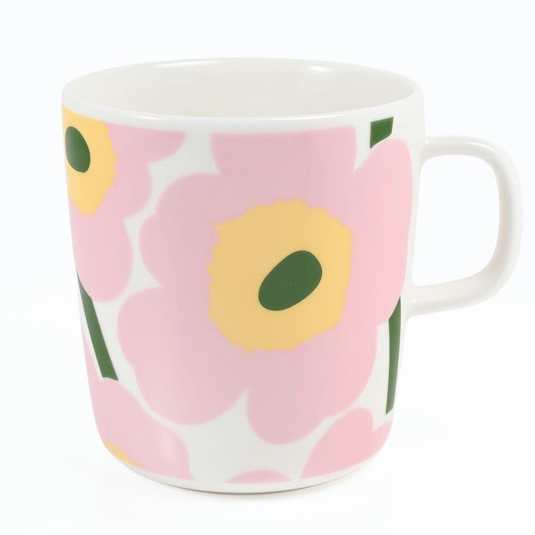マリメッコ marimekko マグカップ コップ 400ml ウニッコ ホワイト ピンク ライトイエロー グリーン 75410 075410 132 洋食器 テーブルウェア 北欧食器 北欧デザイン<br>【スペシャルラッピング660円(別売り)】