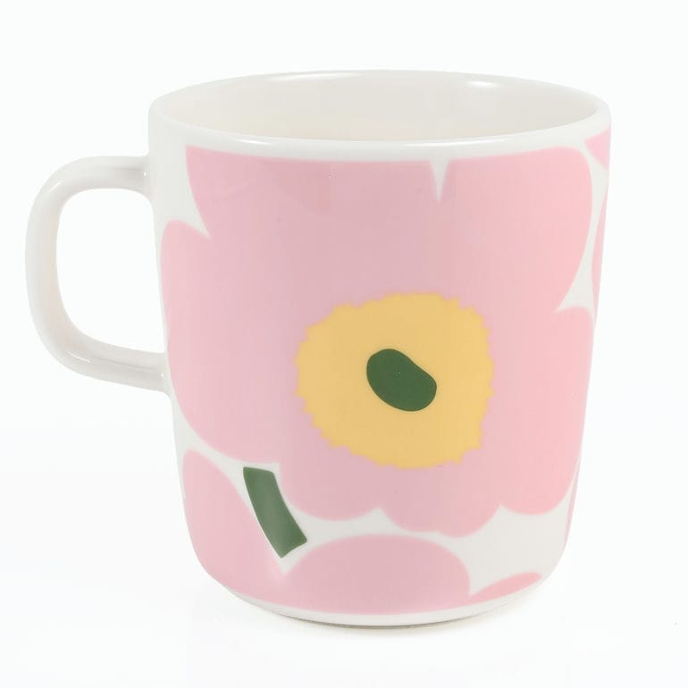 マリメッコ marimekko マグカップ コップ 400ml ウニッコ ホワイト ピンク ライトイエロー グリーン 75410 075410 132 洋食器 テーブルウェア 北欧食器 北欧デザイン<br>【スペシャルラッピング660円(別売り)】