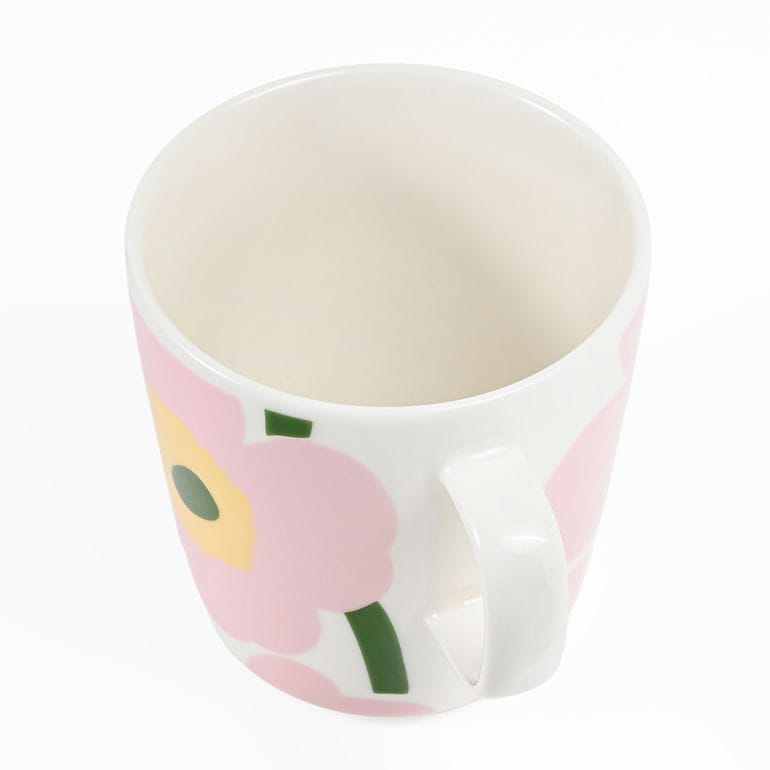 マリメッコ marimekko マグカップ コップ 400ml ウニッコ ホワイト ピンク ライトイエロー グリーン 75410 075410 132 洋食器 テーブルウェア 北欧食器 北欧デザイン<br>【スペシャルラッピング660円(別売り)】