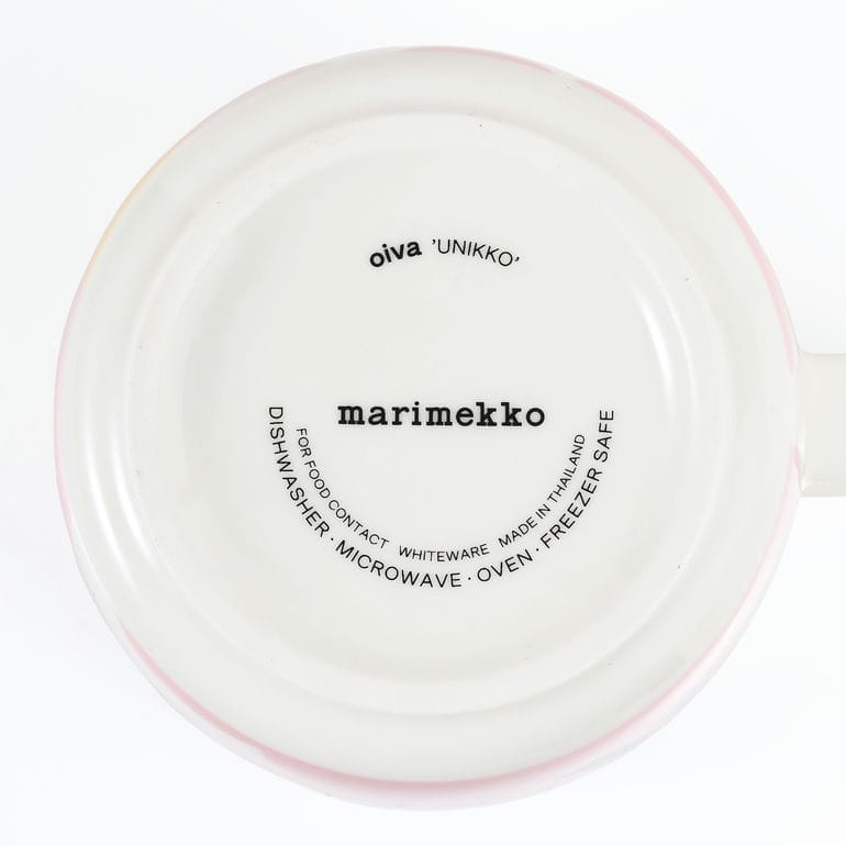 マリメッコ marimekko マグカップ コップ 400ml ウニッコ ホワイト ピンク ライトイエロー グリーン 75410 075410 132 洋食器 テーブルウェア 北欧食器 北欧デザイン<br>【スペシャルラッピング660円(別売り)】