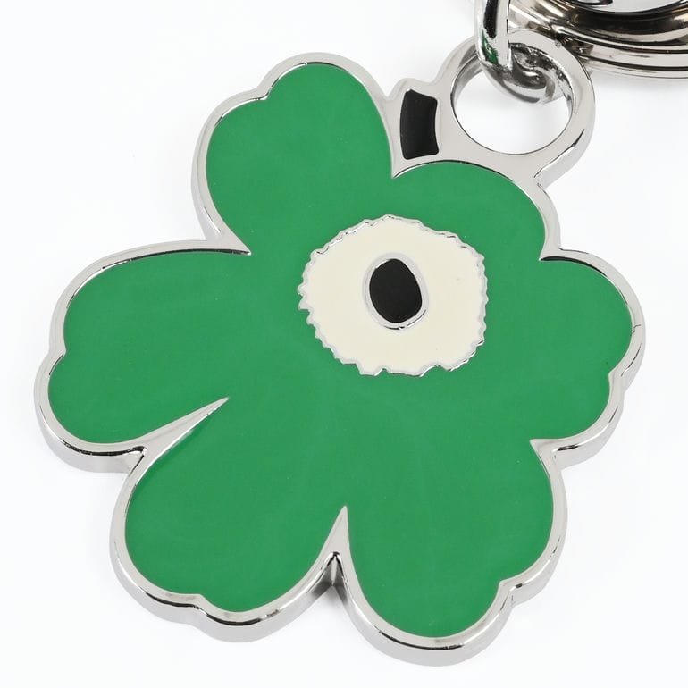 マリメッコ marimekko キーリング キーホルダー Puhallus Unikko ウニッコ Kioski キーチェーン ミント 95598 095598 610 北欧雑貨 北欧デザイン ネコポス限定 送料無料【スペシャルラッピング660円(別売り)】