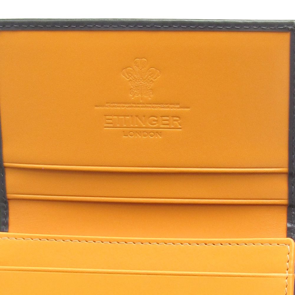 エッティンガー ETTINGER 名刺入れ カードケース メンズ BH143JR グレー 名入れ可有料 【スペシャルラッピング660円(別売り)】