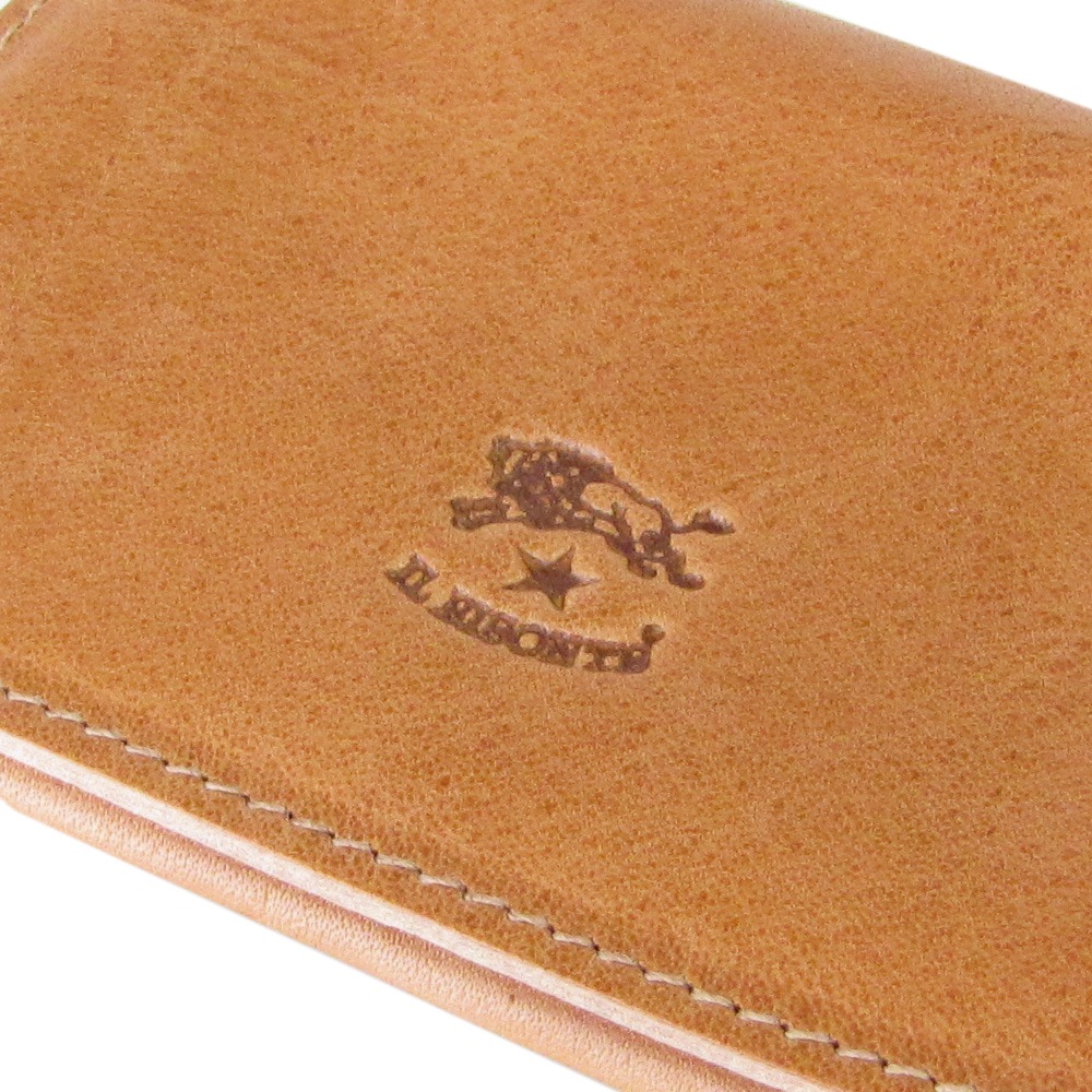 イルビゾンテ IL BISONTE カードケース バケッタオールドレザー 名刺入れ ナチュラル ヌメ C0470 PO 681 SCC004PO0001NA178X 箔押し名入れ可有料【スペシャルラッピング660円(別売り)】