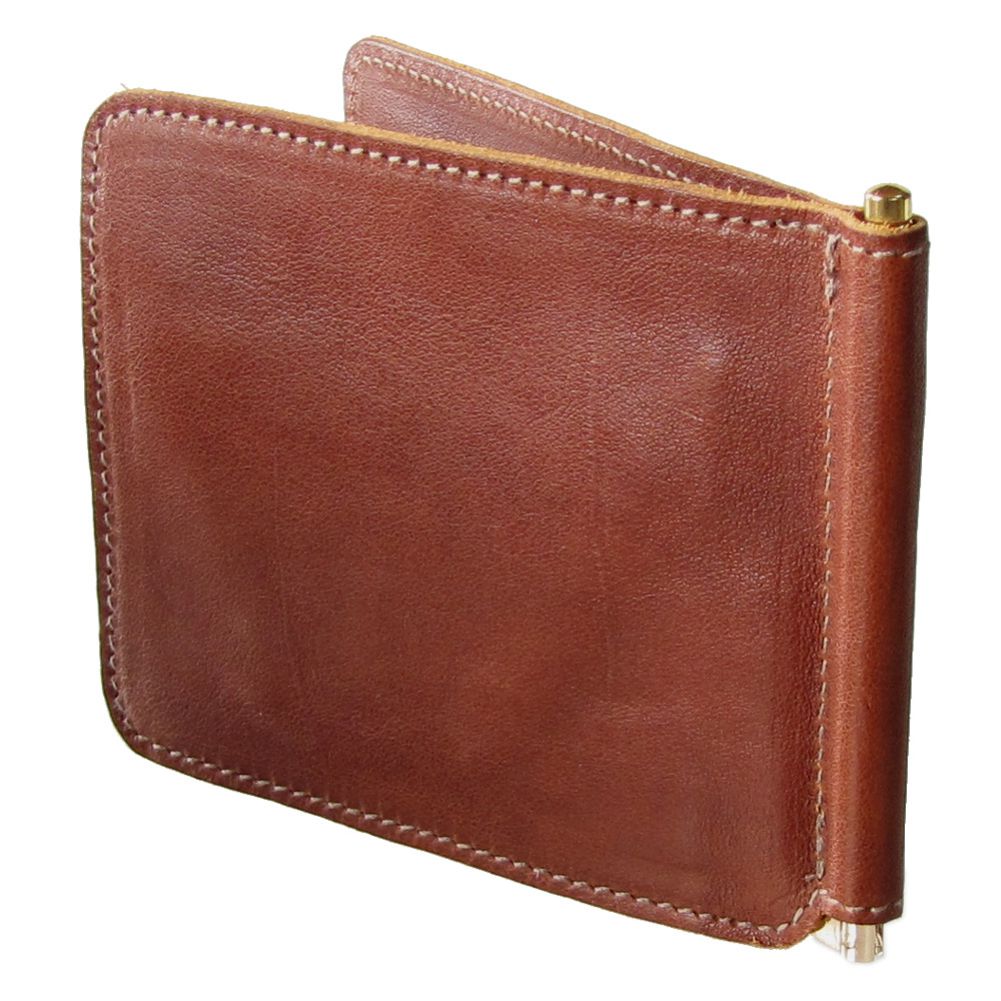 イルビゾンテ IL BISONTE 財布 マネークリップ 札ばさみ メンズ レディース バケッタオールドレザー コニャック あか茶 C0963 PO 566【スペシャルラッピング660円(別売り)】