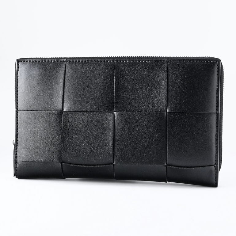 ボッテガヴェネタ BOTTEGA VENETA 長財布 マキシイントレ メンズ レディース ブラック 649607 V47V1 8803 Made in ITALY レザー【スペシャルラッピング660円(別売り)】