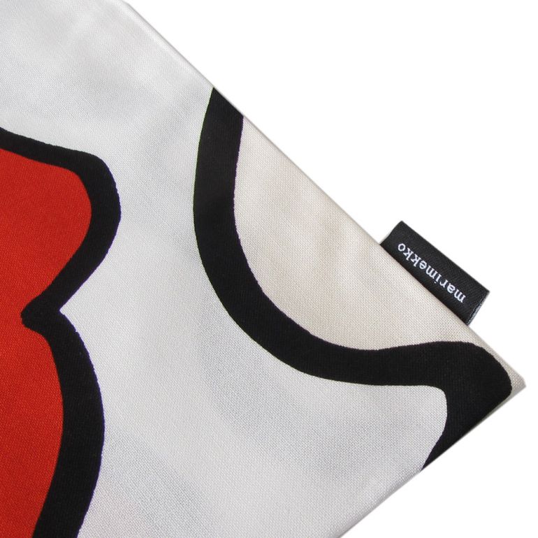 マリメッコ marimekko バッグ トートバッグ ファブリック Elakoon elama エラコーン・エラマ ライトグレー×ホワイト 069613 193 名入れ 刺しゅう可有料 北欧雑貨 北欧デザイン