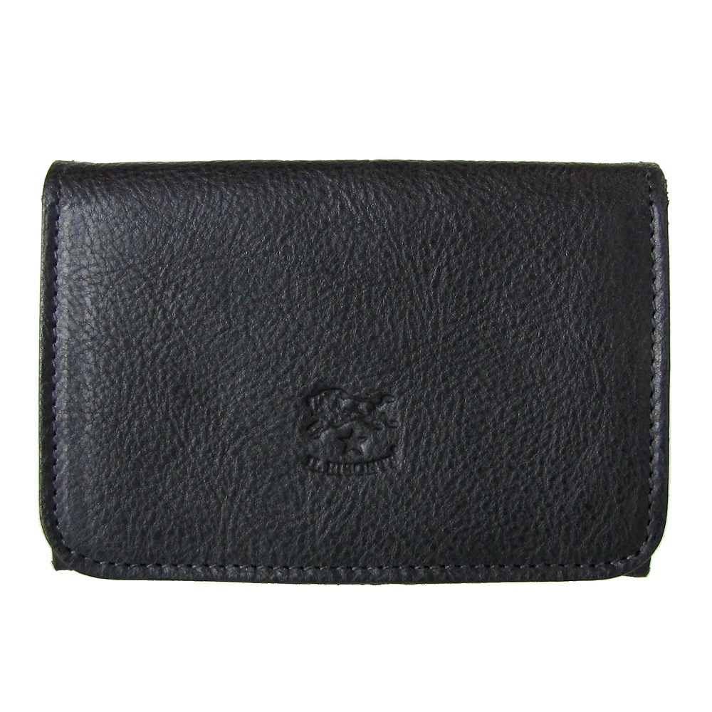 イルビゾンテ IL BISONTE カードケース バケッタオールドレザー 名刺入れ ブラック C0470 PO 798 SCC004PO0001BK116X 箔押し名入れ可有料【スペシャルラッピング660円(別売り)】