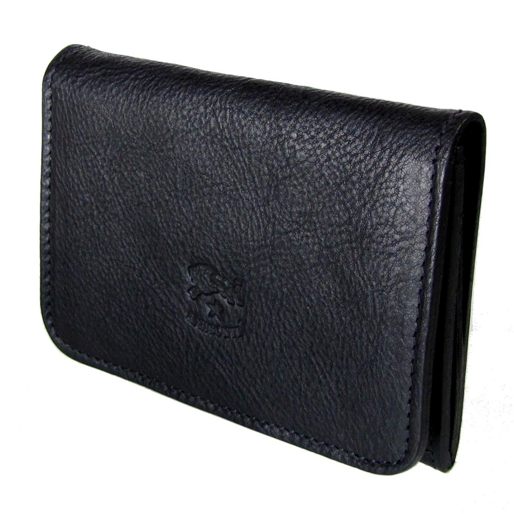 イルビゾンテ IL BISONTE カードケース バケッタオールドレザー 名刺入れ ブラック C0470 PO 798 SCC004PO0001BK116X 箔押し名入れ可有料【スペシャルラッピング660円(別売り)】