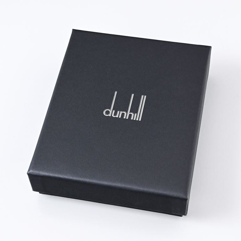 ダンヒル dunhill 二つ折り財布 メンズ デューク ファインレザー ブラック 23R2489GS001 名入れ可有料 箔押し<br>【スペシャルラッピング660円(別売り)】