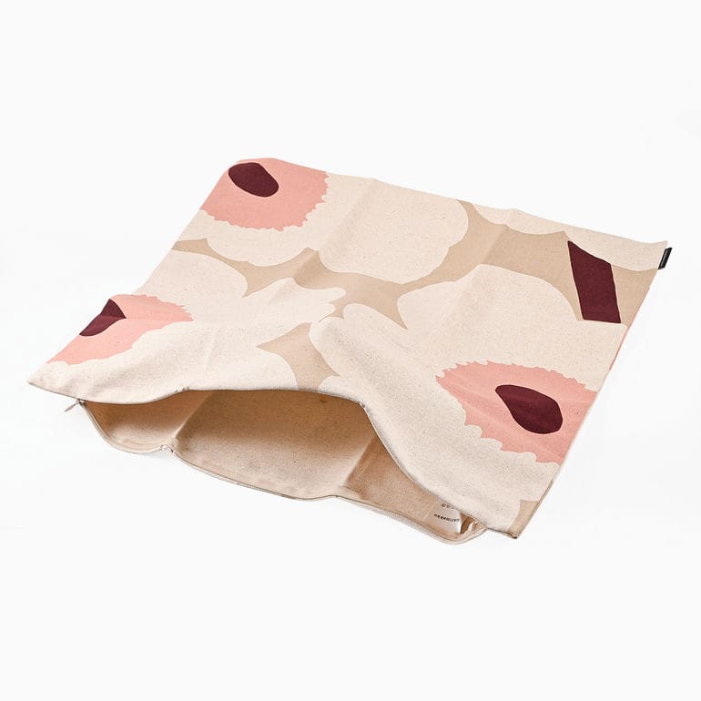 マリメッコ marimekko クッションカバー 50×50cm ヌードクッション セット Unikko ウニッコ ベージュ ローズ 74174 074174 887 北欧雑貨 北欧デザイン