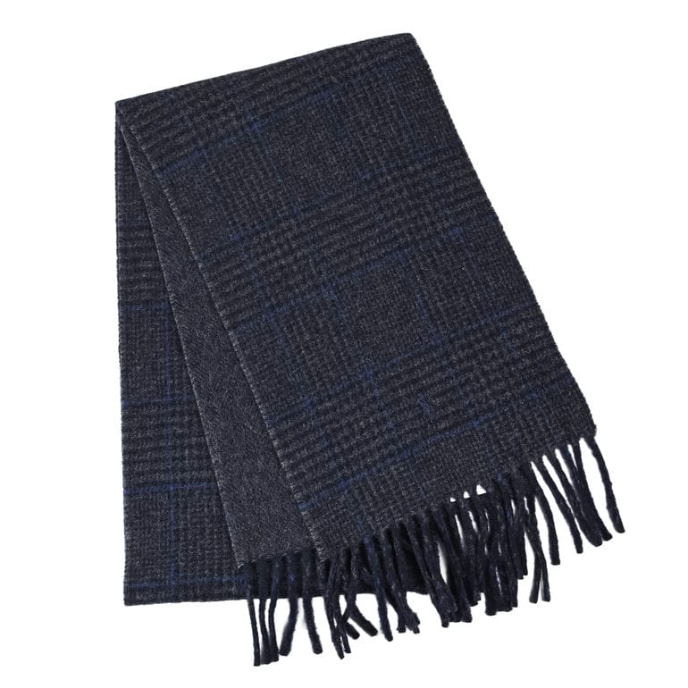 ポロ ラルフローレン POLO RALPH LAUREN マフラー リバーシブル チェック柄 メンズ レディース 男女兼用 ネイビーチェック PC0945 406