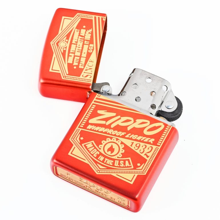 ZIPPO ジッポー ライター ジッポ Zippo IT Works Design ワークデザイン メタリックレッド 48620 喫煙具 煙草 たばこ<br>ネコポス限定