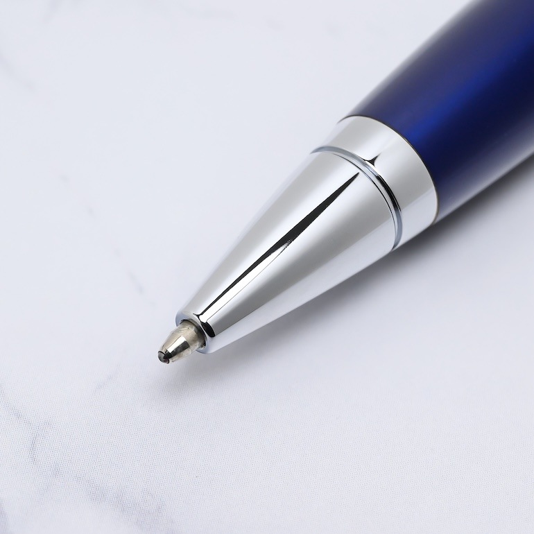 クロス ボールペン メンズ レディース CALAIS カレイ シルバー ブルー AT0112JP-3 ギフト プレゼント 純正包装可能 名入れ無料 ネーム入れ 名入れギフト ボールペン 文房具【スペシャルラッピング660円(別売り)】