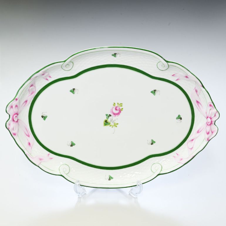 ヘレンド パーティートレイ ウィーンのバラ プレート 洋食器 38cm 400000 VRH 【00400000-VRH】【スペシャルラッピング1100円(別売り)】