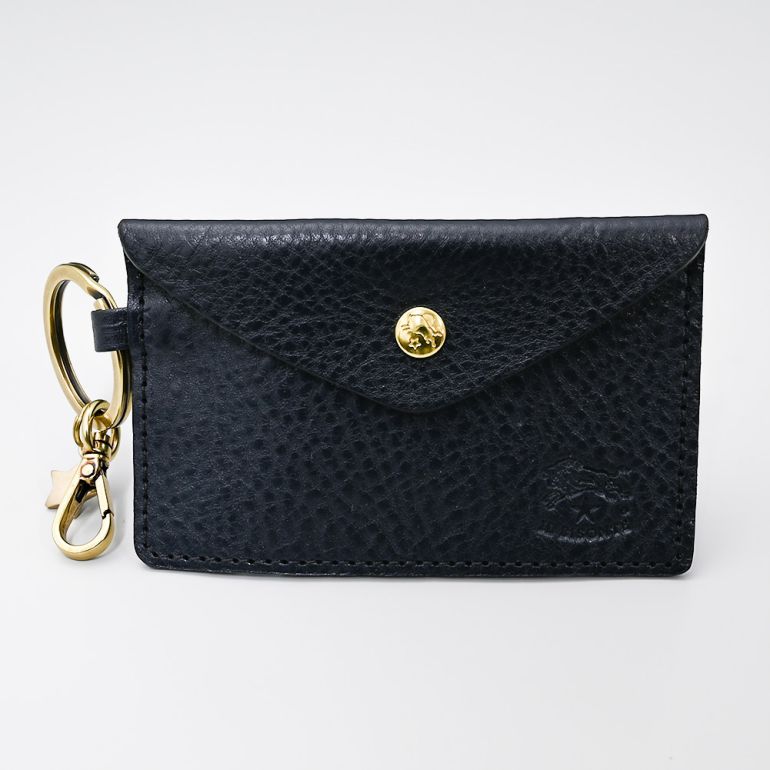 イルビゾンテ IL BISONTE カードケース メンズ レディース 名刺入れ バケッタレザー ネイビー SKH042PV0005BL101B【スペシャルラッピング660円(別売り)】