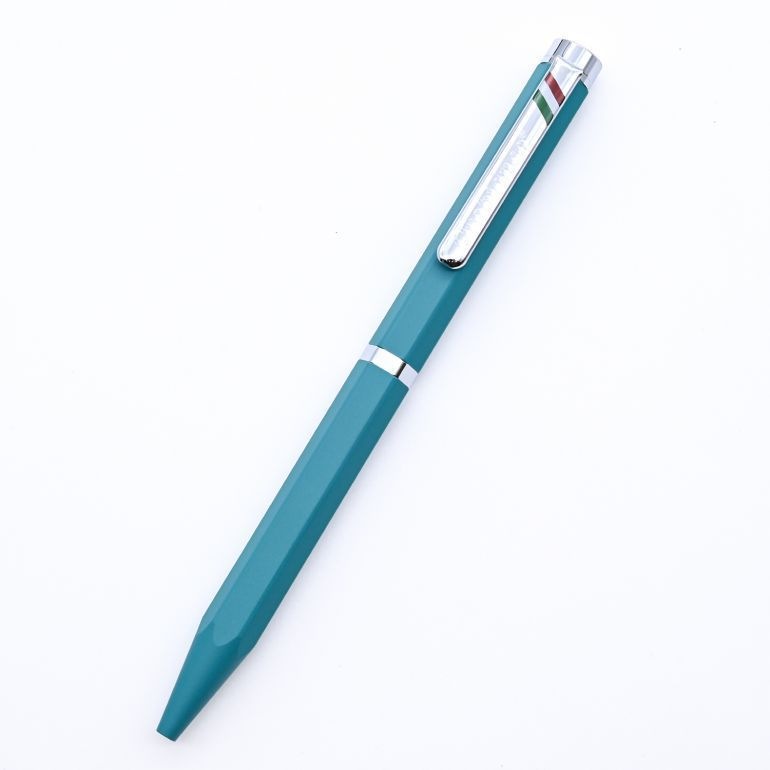 名入れ無料 純正ラッピング無料 オロビアンコ ボールペン ヘキサ HEXA ターコイズグリーン 1953503 BP 名入れギフト ボールペン 文房具【スペシャルラッピング660円(別売り)】