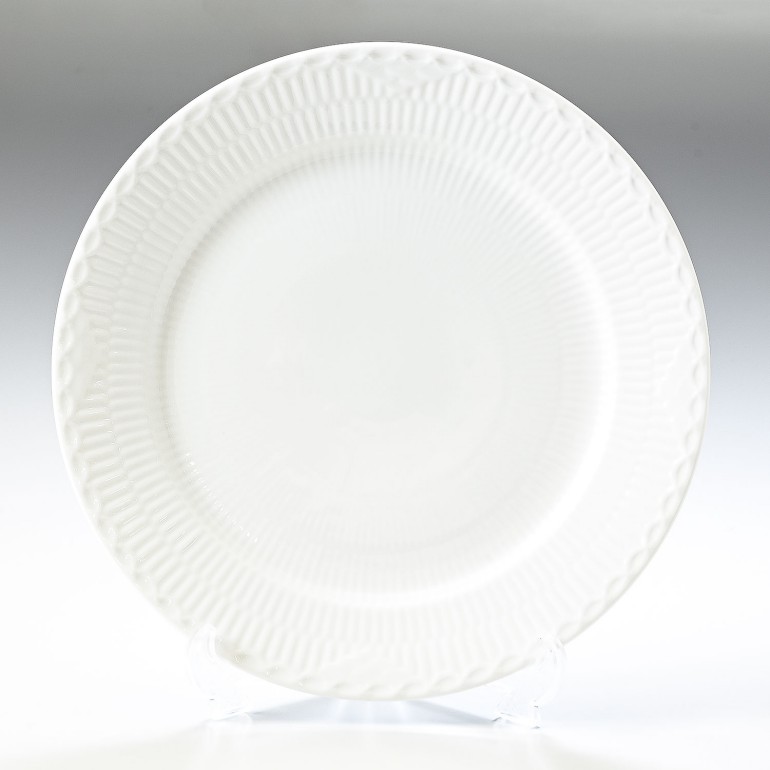 ロイヤルコペンハーゲン ホワイトフルーテッド ハーフレース プレート フラットプレート オーディナリープレート 27cm 1128627 1017296 北欧食器 洋食器 名入れ可有料 【スペシャルラッピング660円(別売り)】