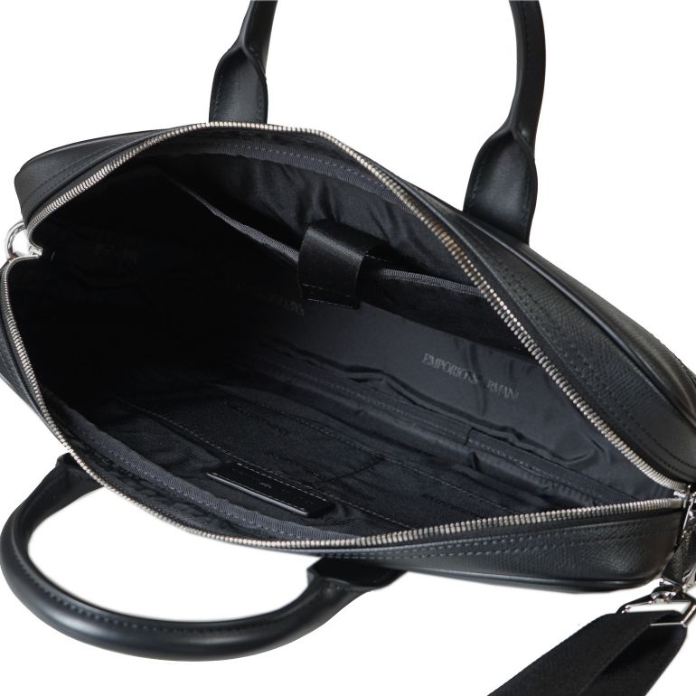 エンポリオ アルマーニ EMPORIO ARMANI バッグ ビジネスバッグ メンズ ブリーフケース ブラック イーグルプレート Y4P119 YLA0E 81072